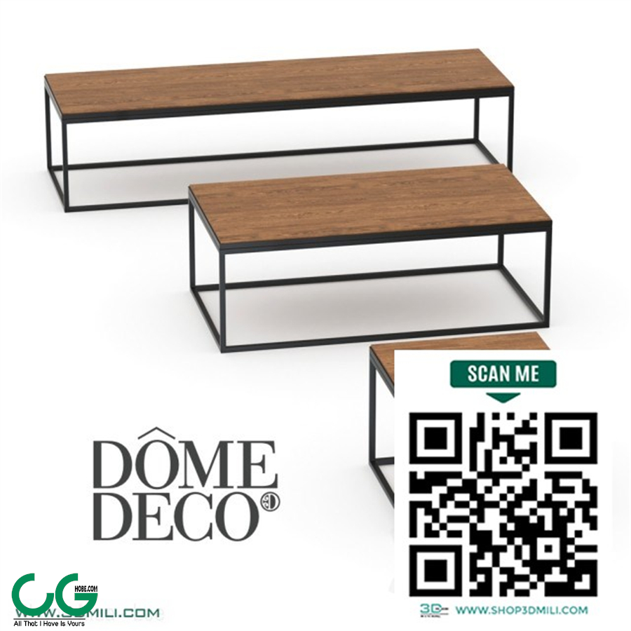 Dome deco set of coffee tables